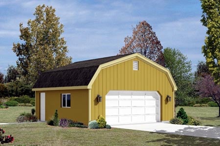 Elevation of Garage Plan 87853