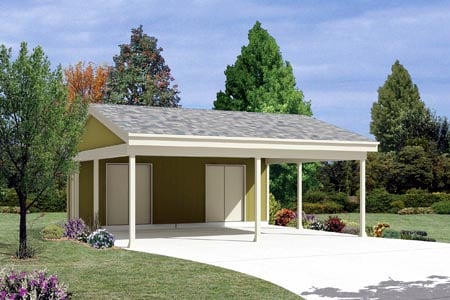 Elevation of Garage Plan 87867
