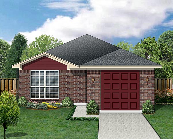 Elevation of Traditional   House Plan 88633