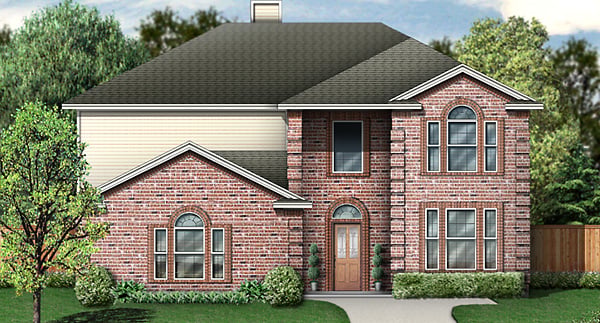 Elevation of European   House Plan 89830