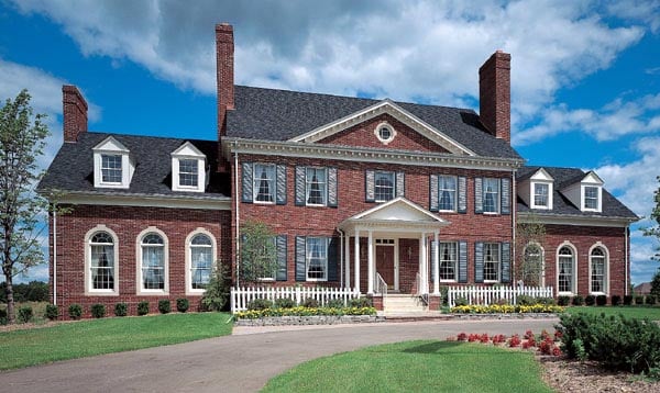 Elevation of Colonial   House Plan 90297