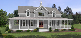 Southern country house plan