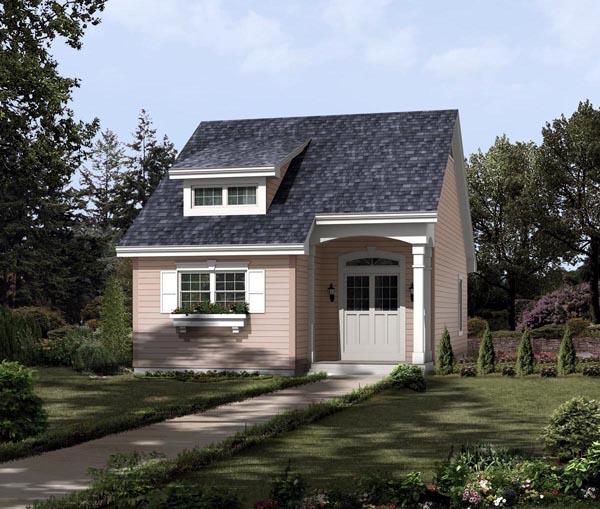 Elevation of Bungalow   Country   Ranch   Saltbox   Traditional   House Plan 95813