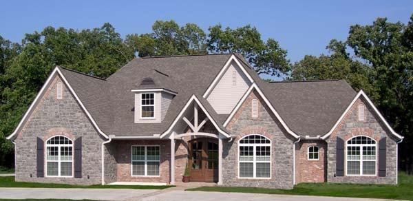 Elevation of Luxury   Tudor   House Plan 96884