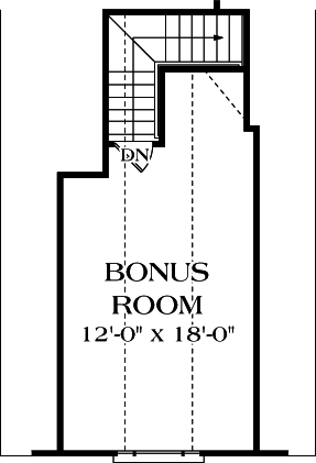 Second Floor Plan of Cottage   Craftsman   House Plan 96938