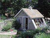 Greenhouse-Style Garden Shed