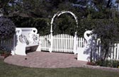 Picket Fence, Arbor and Benches