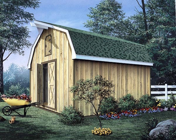 Barn Storage Shed with Loft - Project Plan 85901