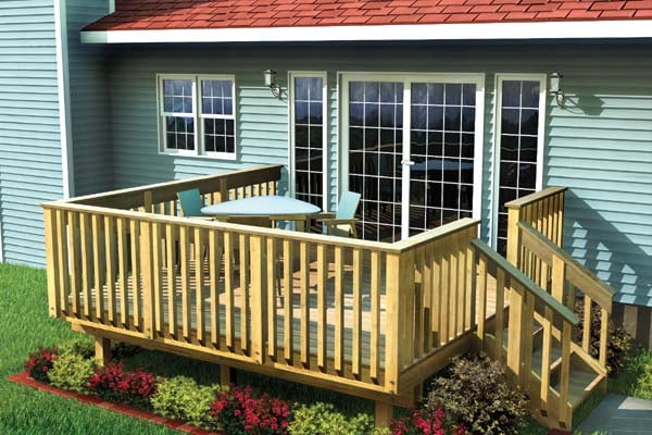 Project Plan 90002 - Easy Raised Deck | FamilyHomePlans.com