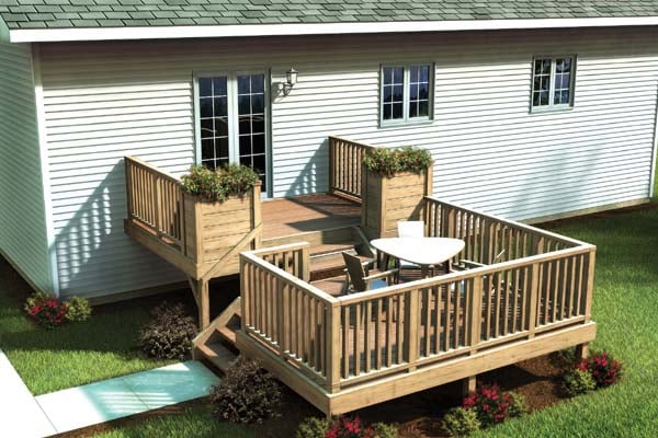 split level deck