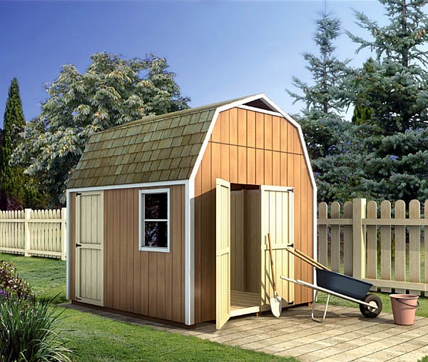 Gambrel Shed – Yard and Garden Shed Plan 90028