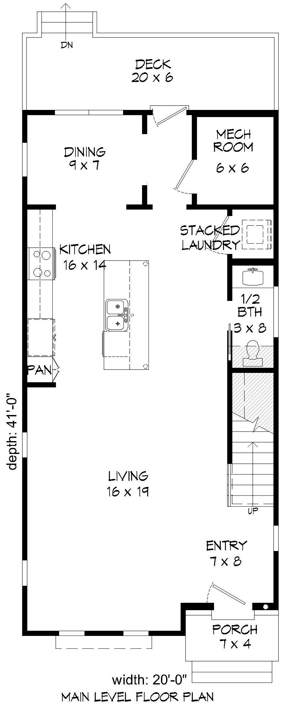 Plan 40819 | Narrow Lot Style with 3 Bed, 4 Bath