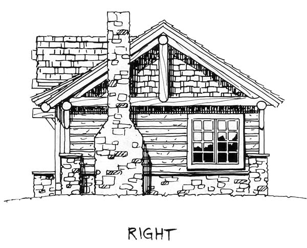 Cabin, Cottage, Craftsman Plan with 681 Sq. Ft., 2 Bedrooms, 2 Bathrooms Picture 8