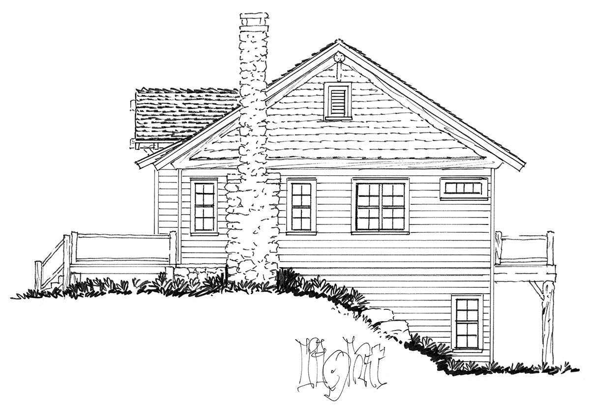 Bungalow, Cabin, Cottage, Craftsman Plan with 1755 Sq. Ft., 3 Bedrooms, 3 Bathrooms Picture 2