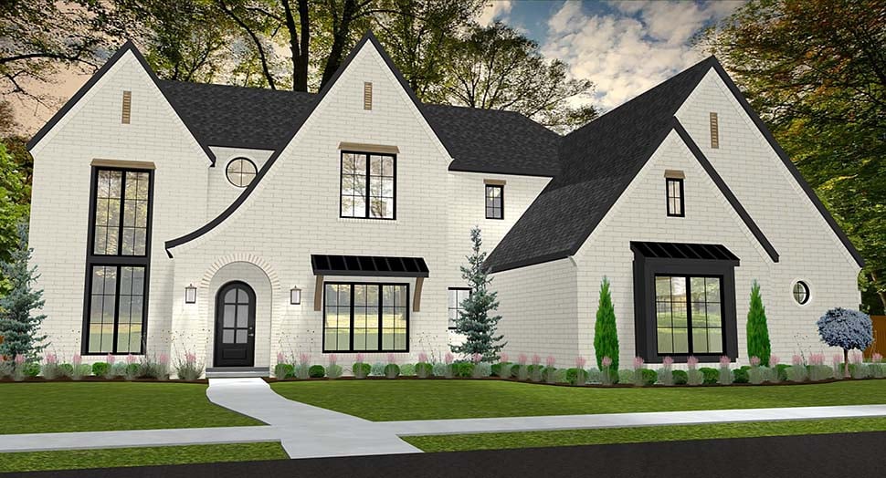 Traditional, Tudor Plan with 3438 Sq. Ft., 4 Bedrooms, 4 Bathrooms, 3 Car Garage Picture 3