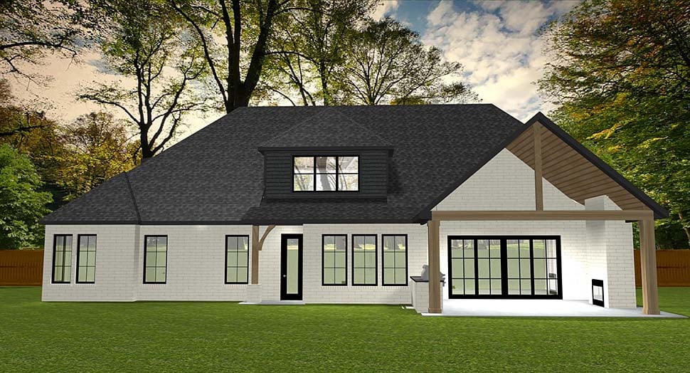 Traditional, Tudor Plan with 3438 Sq. Ft., 4 Bedrooms, 4 Bathrooms, 3 Car Garage Picture 4