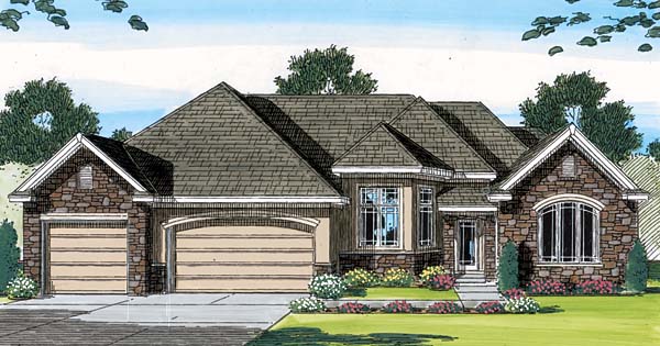 Plan 44067 | Traditional Style with 4 Bed, 3 Bath, 3 Car Garage