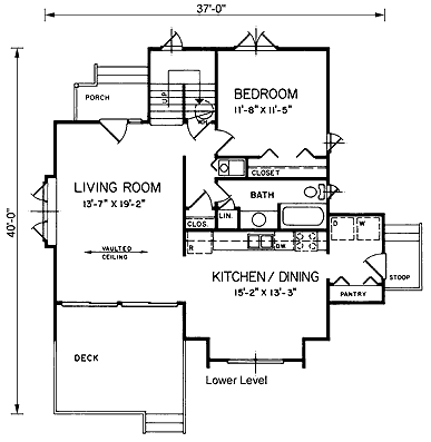 Plan 45397 | Narrow Lot Style with 3 Bed, 2 Bath