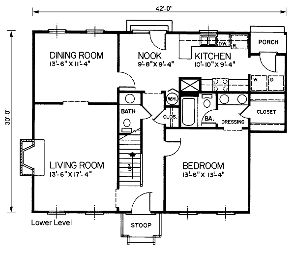 Plan 45429 | Cape Cod Style with 3 Bed, 3 Bath