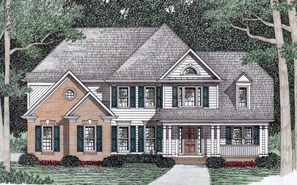 Plan 45833 | Traditional Style with 4 Bed, 4 Bath, 2 Car Garage