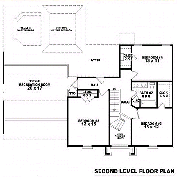 Plan 47128 | with 4 Bed, 3 Bath, 2 Car Garage