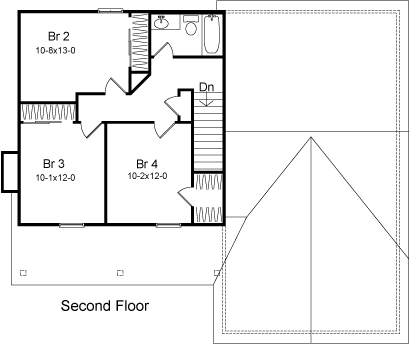 Plan 49083 | One-Story Style with 4 Bed, 3 Bath, 2 Car Garage