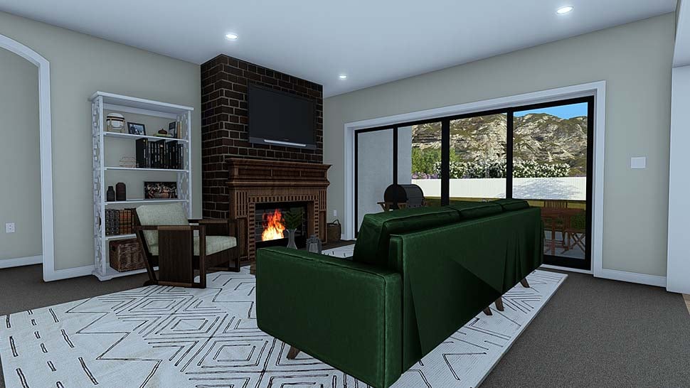 Ranch, Traditional Plan with 1990 Sq. Ft., 4 Bedrooms, 3 Bathrooms, 2 Car Garage Picture 10