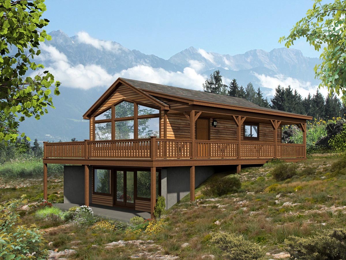 入園入学祝い | 51427 Plan Hillside Rustic a Lots Sloping for Plan House パンツ