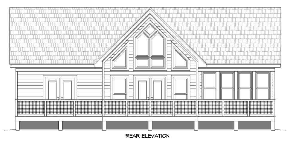 Bungalow, Country, Craftsman, Prairie Style, Ranch, Traditional Plan with 1541 Sq. Ft., 2 Bedrooms, 2 Bathrooms Picture 5