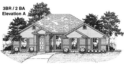 Plan 53188 | With 3 Bed, 2 Bath, 2 Car Garage