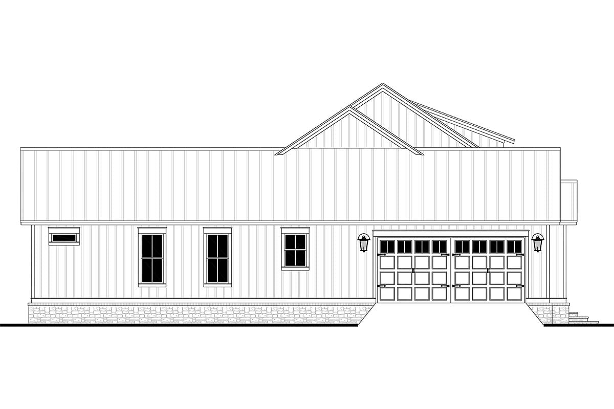 Country, Farmhouse, Southern, Traditional Plan with 2589 Sq. Ft., 3 Bedrooms, 3 Bathrooms, 2 Car Garage Picture 3