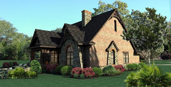 Cottage, Craftsman, Tuscan Plan with 1698 Sq. Ft., 3 Bedrooms, 3 Bathrooms, 2 Car Garage Picture 4