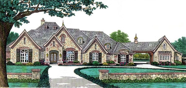 Plan 66248 French Country House