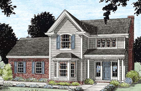 Plan 68336 | Traditional Style with 3 Bed, 3 Bath, 2 Car Garage