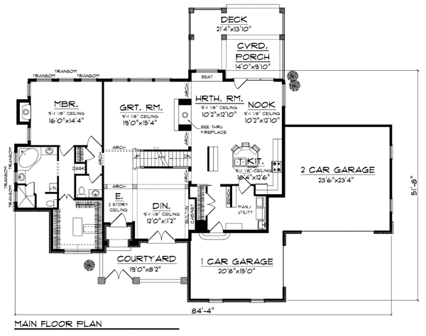 Plan 72954 | European Style with 4 Bed, 4 Bath, 3 Car Garage