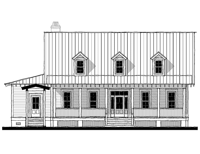 Cape Cod, Country, Southern Plan with 2834 Sq. Ft., 3 Bedrooms, 4 Bathrooms Picture 2