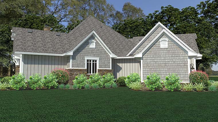 Cottage, Craftsman, European, Farmhouse Plan with 2662 Sq. Ft., 3 Bedrooms, 3 Bathrooms, 3 Car Garage Picture 7