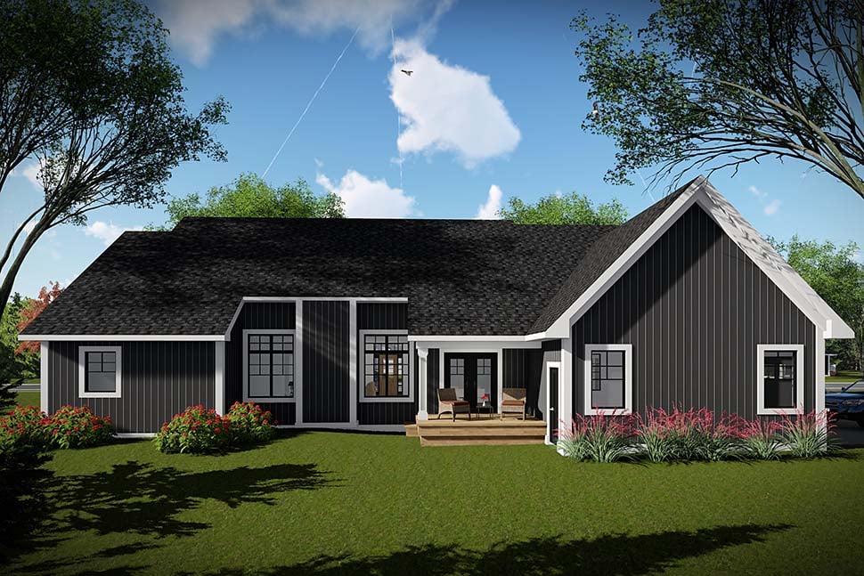 Plan 75457 | Ranch Style with 3 Bed, 2 Bath, 2 Car Garage