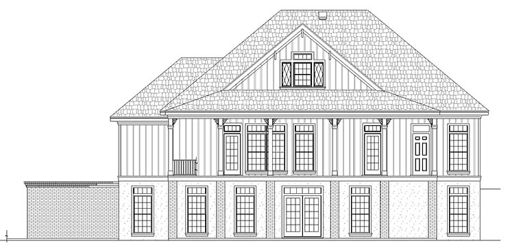 Colonial, Country, Southern Plan with 2754 Sq. Ft., 4 Bedrooms, 3 Bathrooms, 2 Car Garage Picture 4