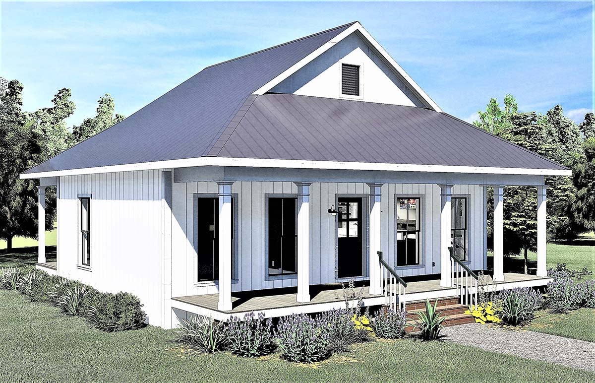 Country, Southern Plan with 890 Sq. Ft., 2 Bedrooms, 1 Bathrooms Picture 3