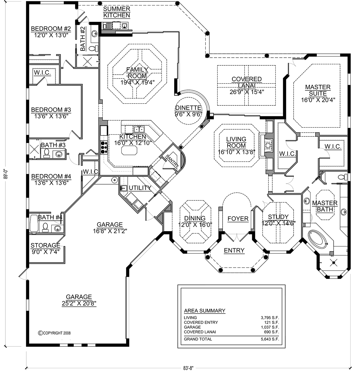 Plan 78193 | Mediterranean Style with 4 Bed, 4 Bath, 3 Car Garage