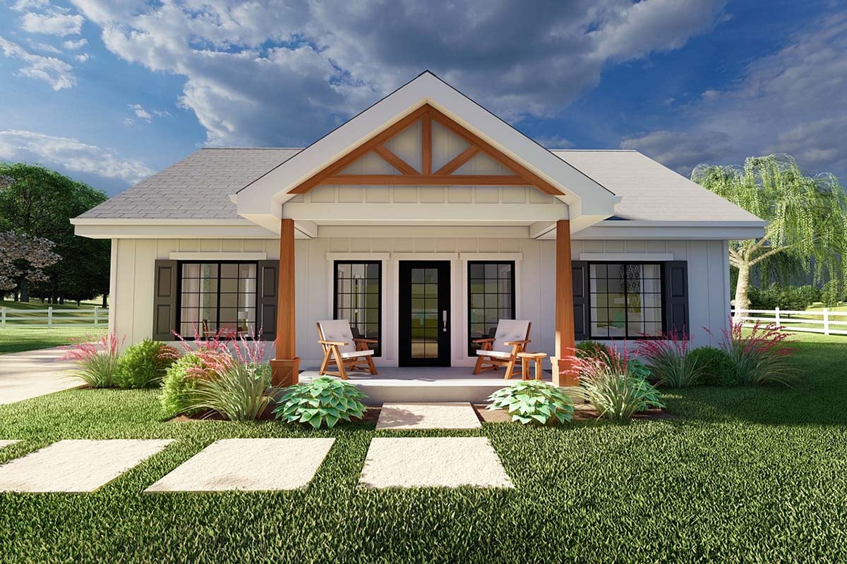 Plan 80523 2 Bedroom Small House