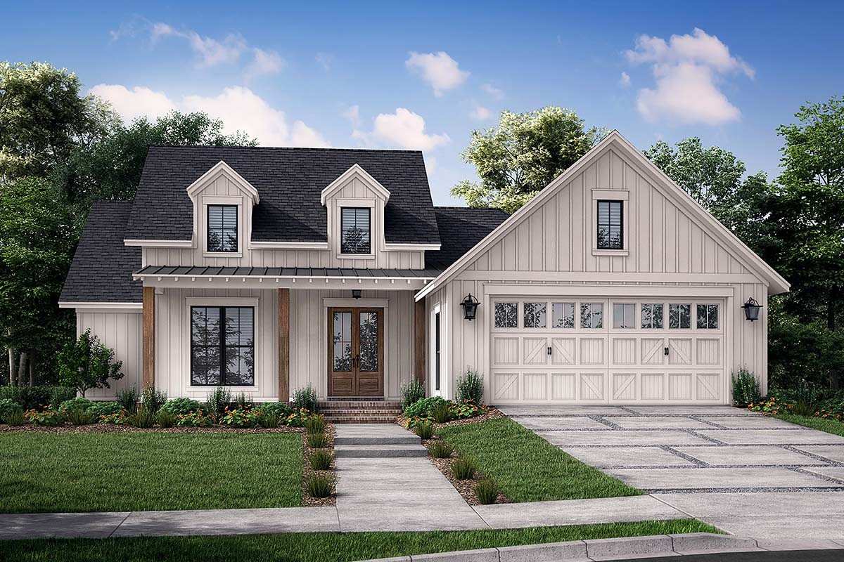 Plan 80822 | Traditional Style with 3 Bed, 2 Bath, 2 Car Garage