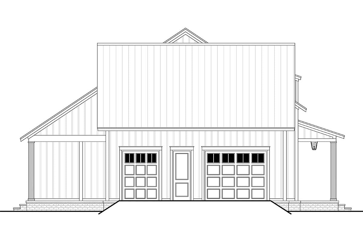 Country, Farmhouse, Traditional Plan with 1448 Sq. Ft., 2 Bedrooms, 2 Bathrooms, 1 Car Garage Picture 3