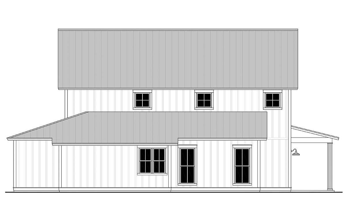 Barndominium, Country, Farmhouse, Traditional Plan with 2992 Sq. Ft., 4 Bedrooms, 4 Bathrooms Picture 3