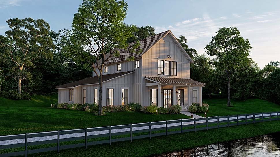 Barndominium, Country, Farmhouse, Traditional Plan with 2992 Sq. Ft., 4 Bedrooms, 4 Bathrooms Picture 9