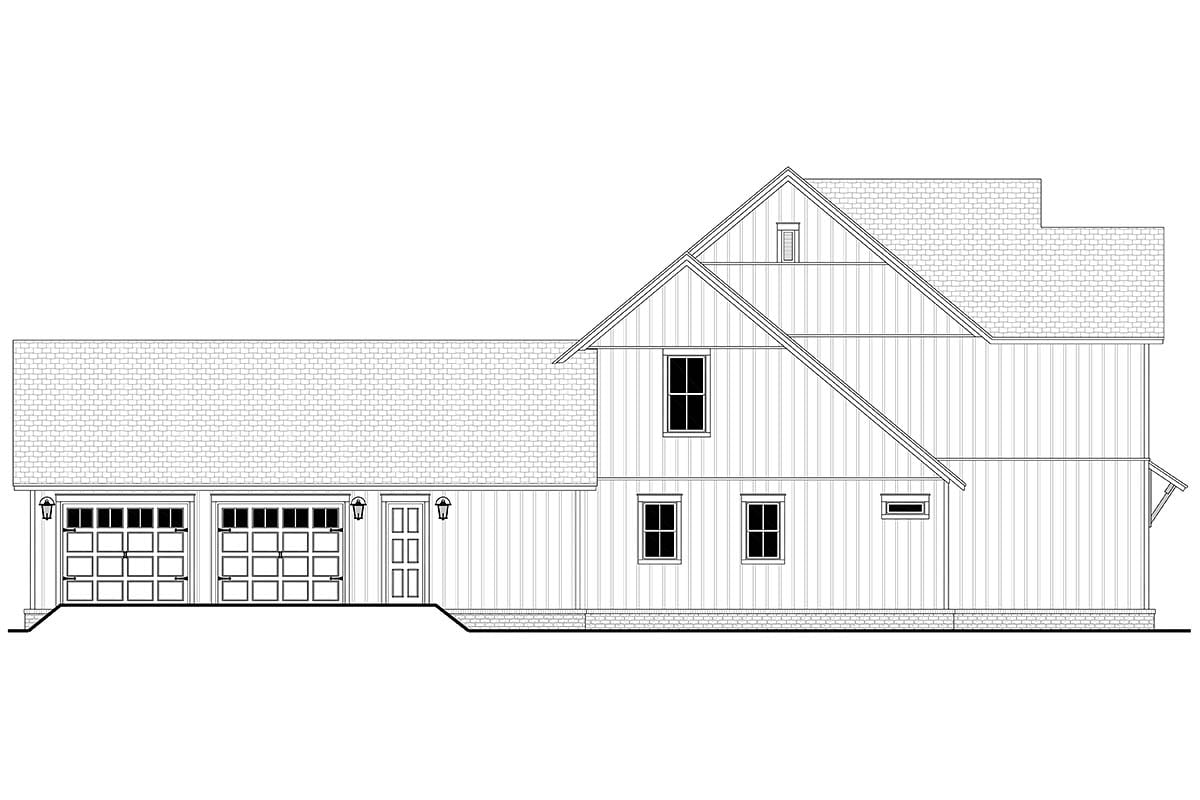 Country, Farmhouse, Southern, Traditional Plan with 3216 Sq. Ft., 4 Bedrooms, 4 Bathrooms, 2 Car Garage Picture 3