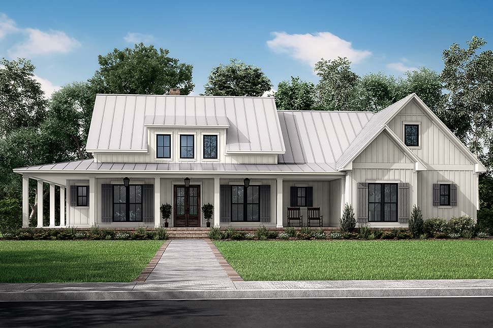 Country, Craftsman, Farmhouse Plan with 2428 Sq. Ft., 3 Bedrooms, 3 Bathrooms, 2 Car Garage Picture 5