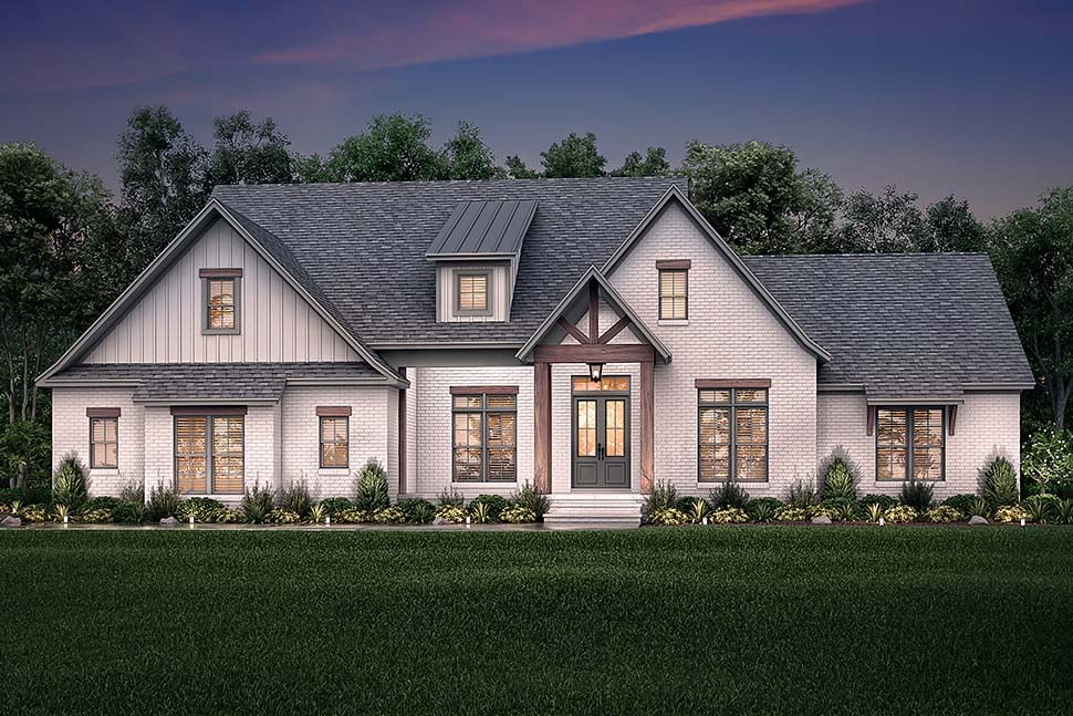 Country, Craftsman, Farmhouse, Traditional Plan with 2985 Sq. Ft., 5 Bedrooms, 4 Bathrooms, 2 Car Garage Picture 5