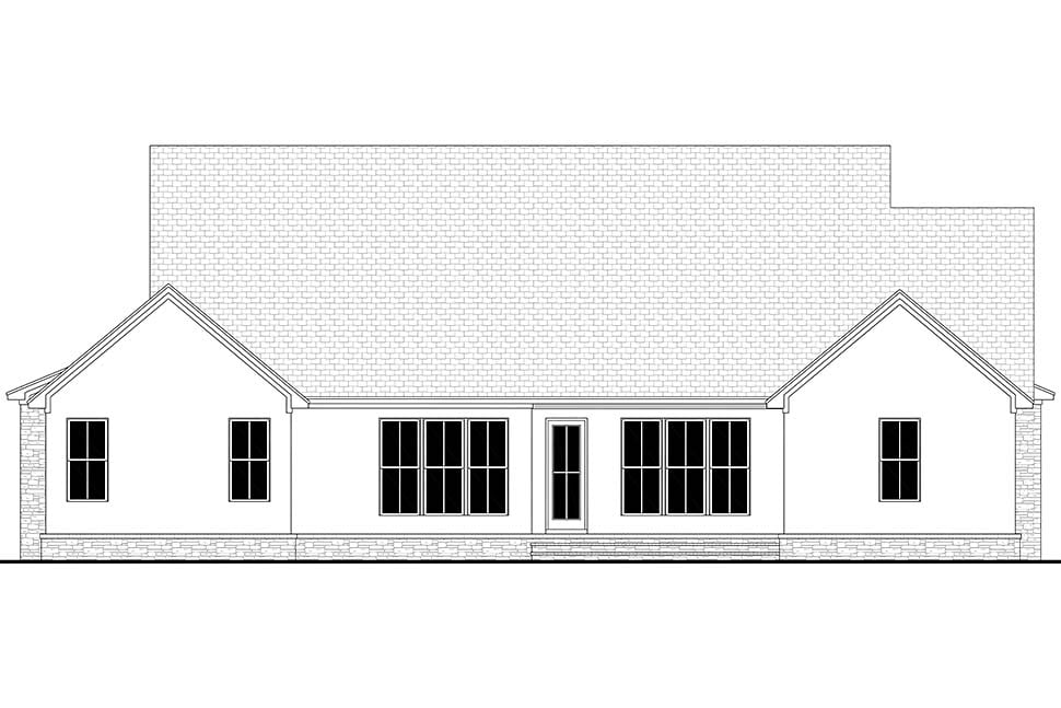 Craftsman, Farmhouse, Traditional Plan with 3055 Sq. Ft., 4 Bedrooms, 4 Bathrooms, 3 Car Garage Picture 5
